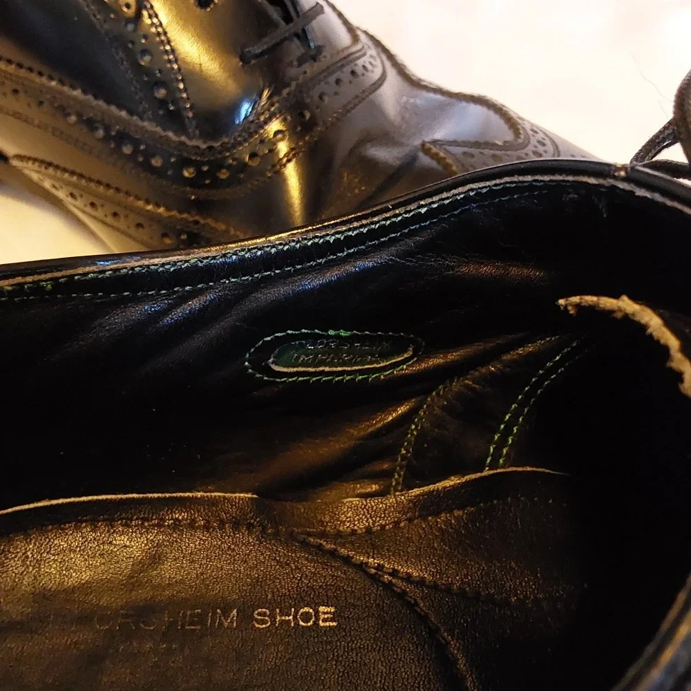 Florsheim Imperial‎ Kenmoor Black Wingtip Oxford Men's Shoes Size 10 1/2 EEE